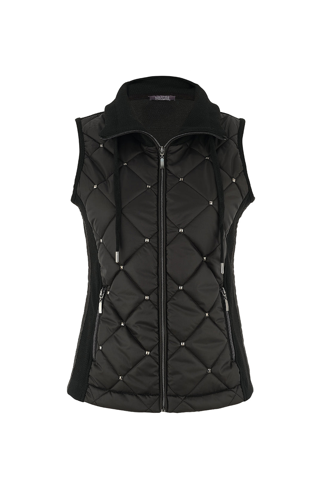 QUILT VEST WITH STUDS