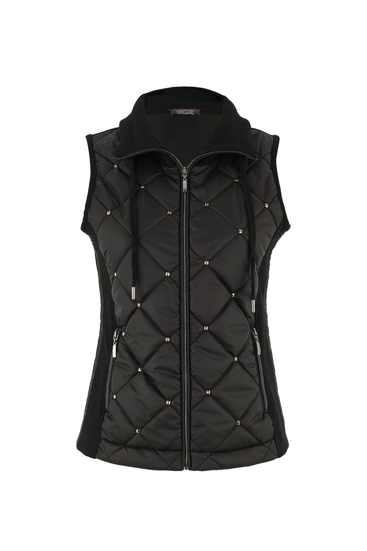 QUILT VEST WITH STUDS
