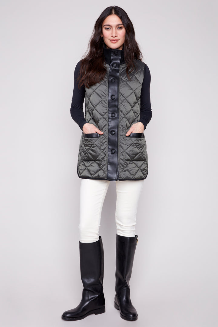 REVERSIBLE QUILTED VEST