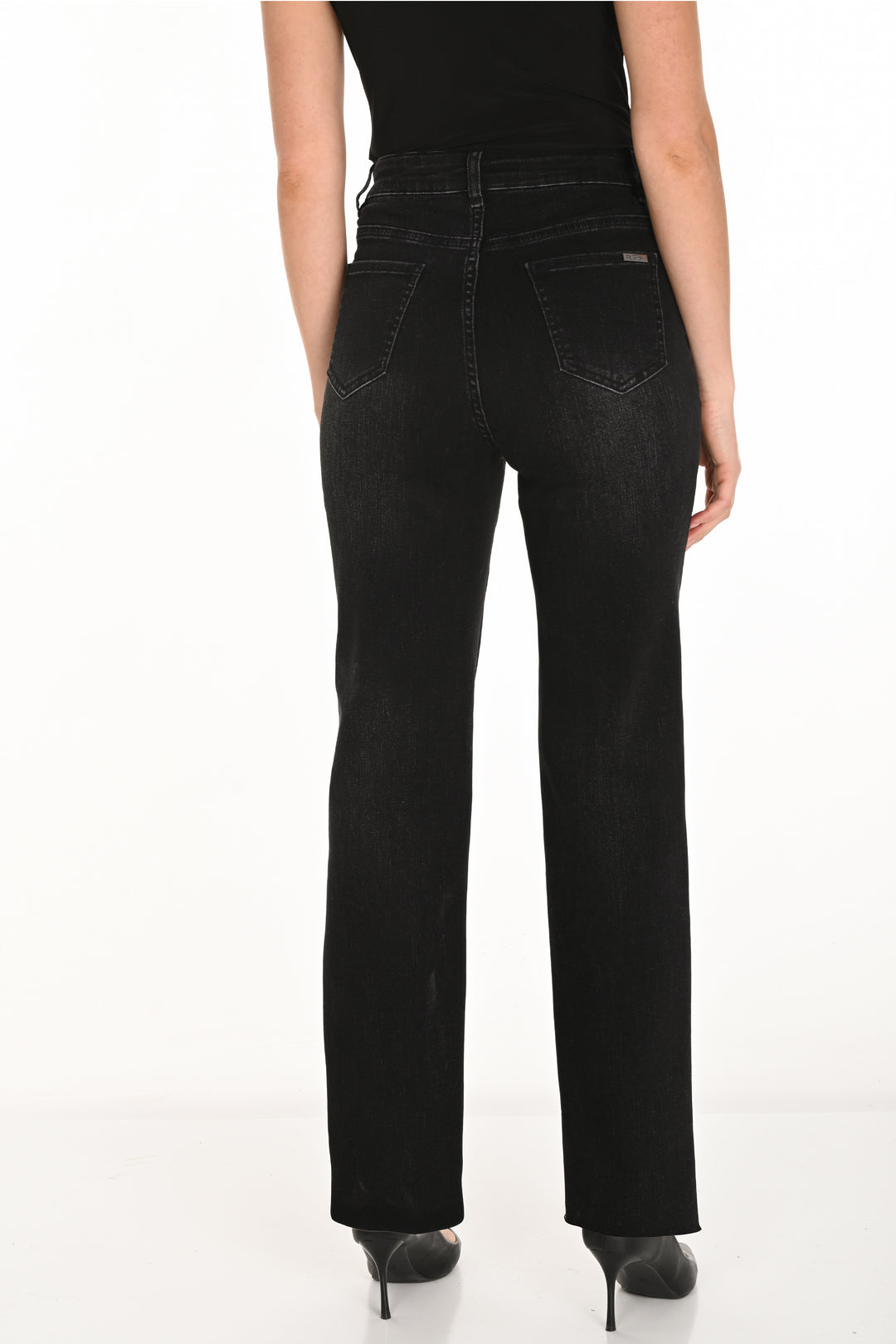 STRAIGHT LEG JEANS WITH FLOWER