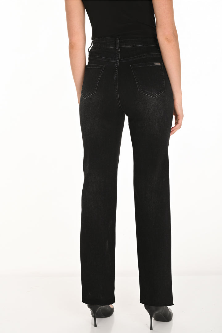 STRAIGHT LEG JEANS WITH FLOWER