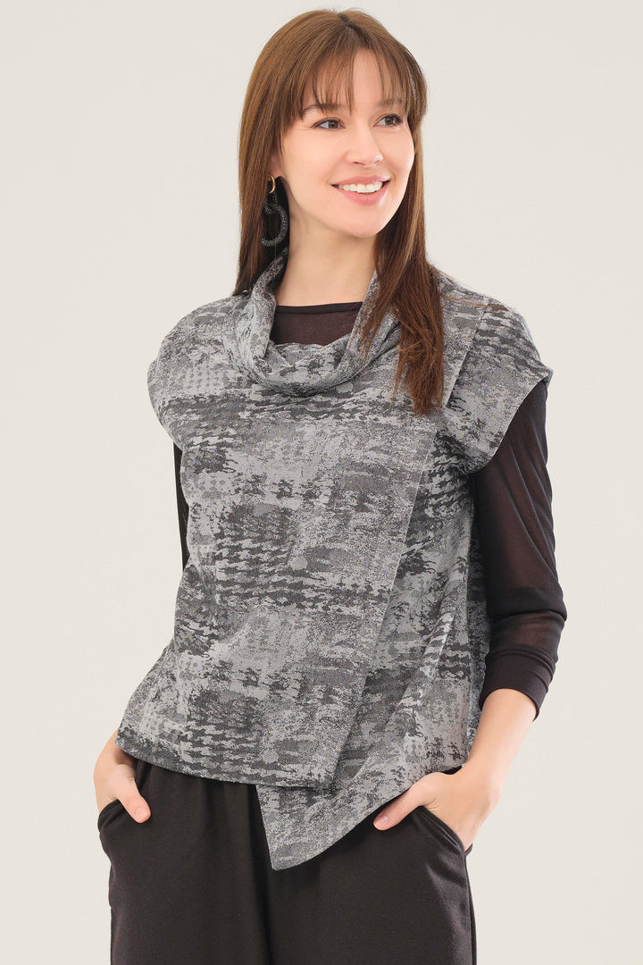 TURN TO STONE COWL CROSSOVER TOP