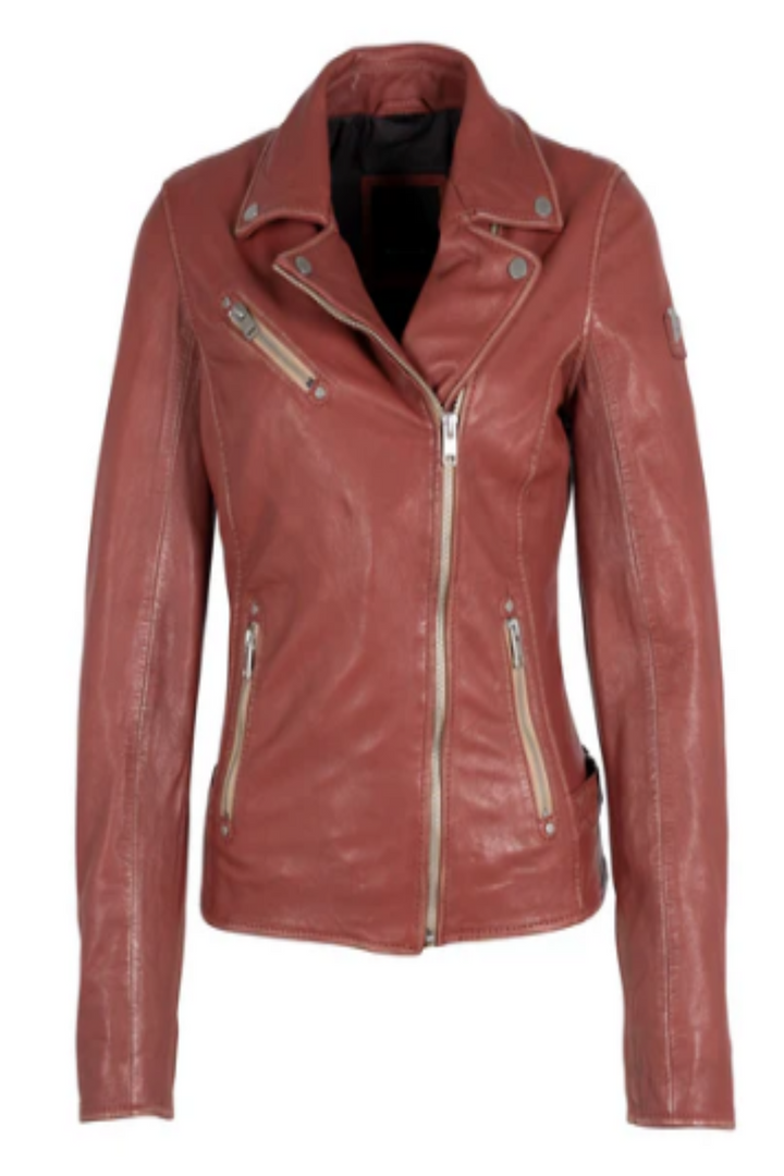 REAL LEATHER MOTO JACKET