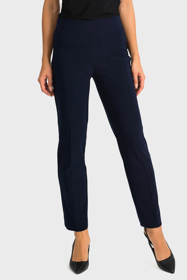 Joseph Ribkoff women's business casual slim fit basic pull-on pant - midnight blue