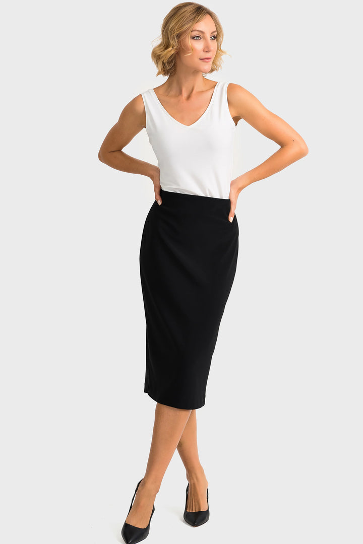 Joseph Ribkoff women's basic pull-on midi length pencil skirt for work