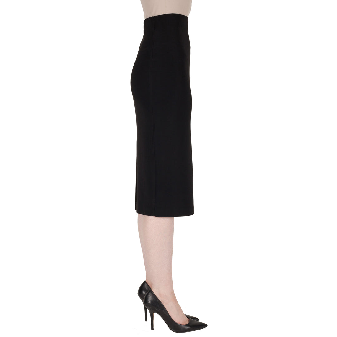 Joseph Ribkoff women's basic pull-on midi length pencil skirt for work - side