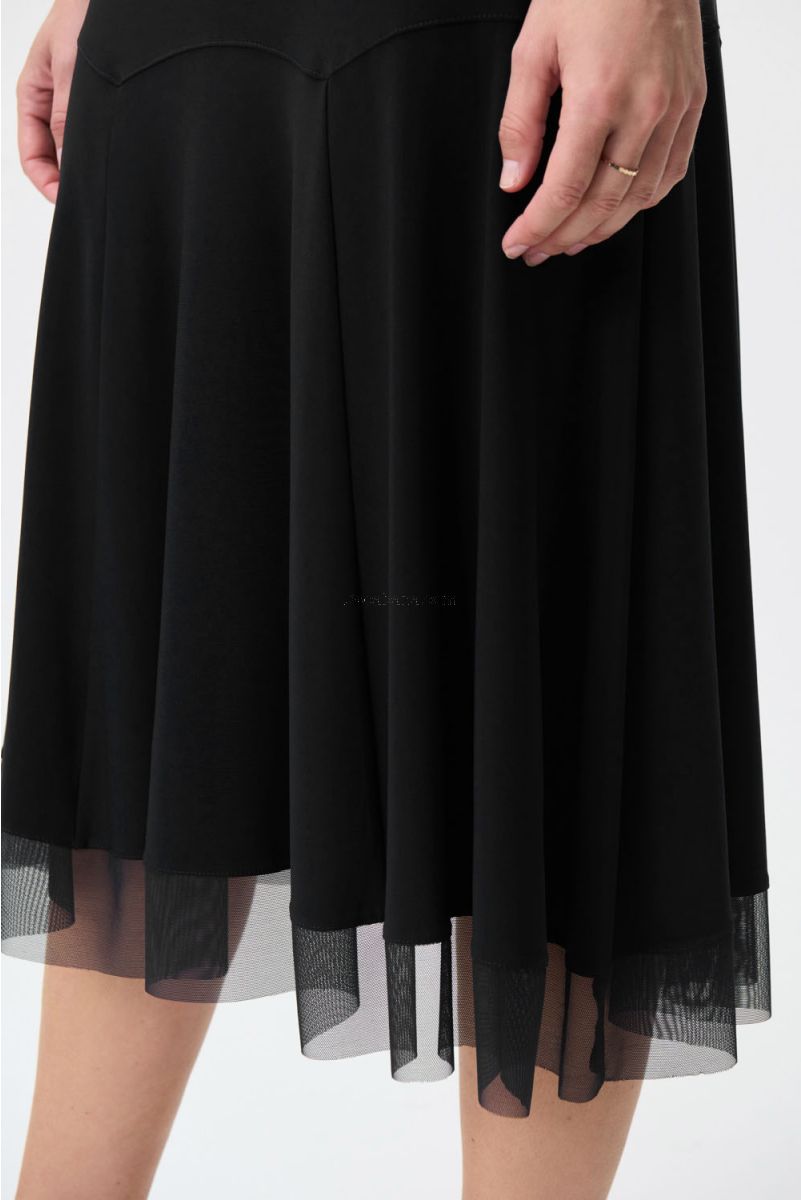 SKIRT WITH MESH HEM – Aldila Boutique