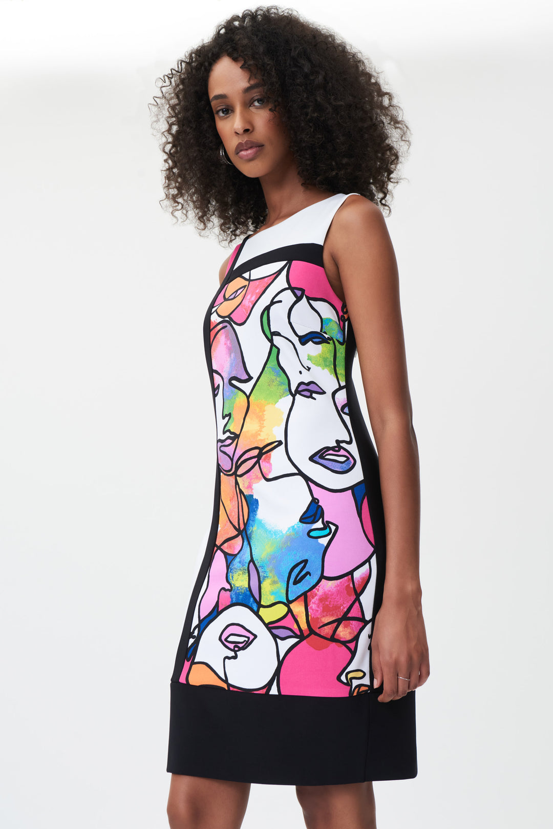 ABSTRACT FACE DRESS