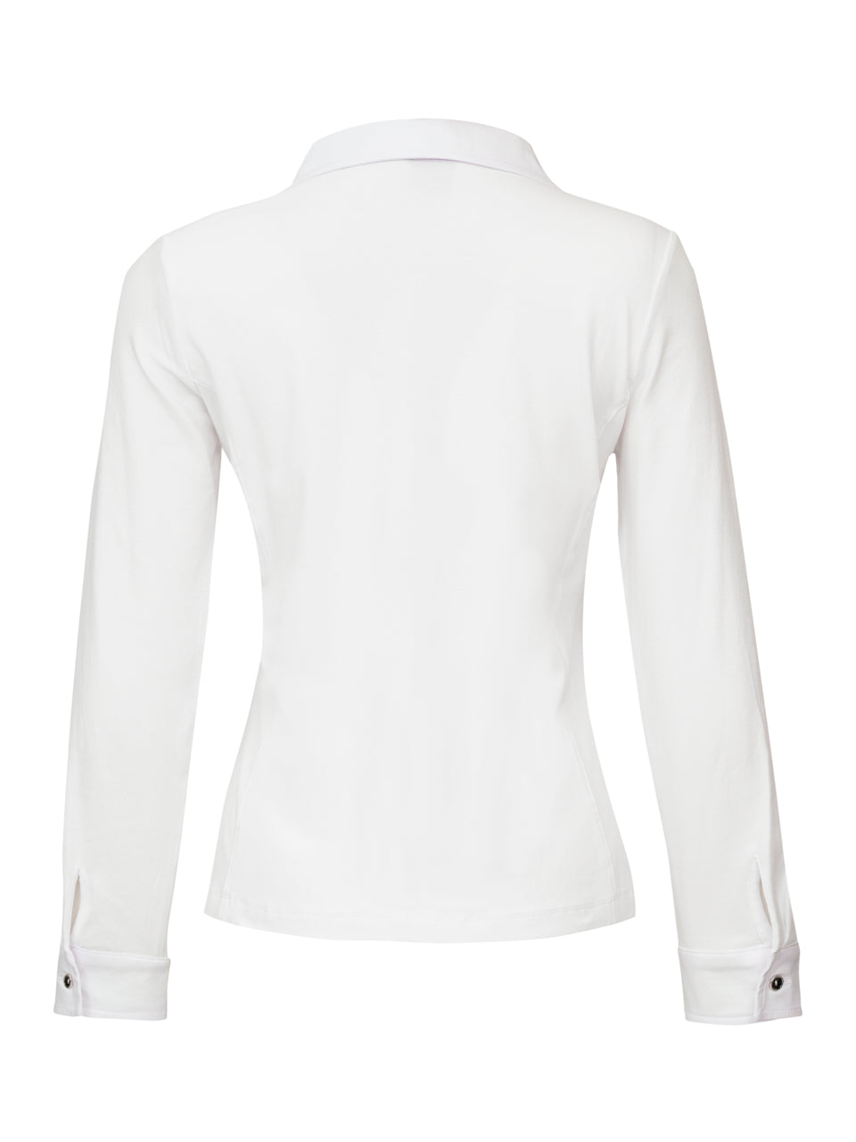 DOLCEZZA SPRING '23 women's casual white cotton printed long sleeve blouse - back