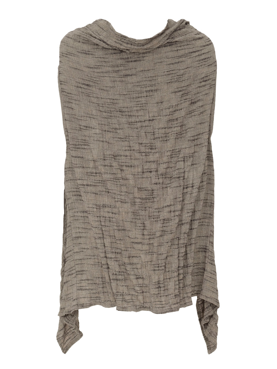 Ever Sassy Spring 2023 women's casual loose fit cotton and linen blend slouchy vest - back