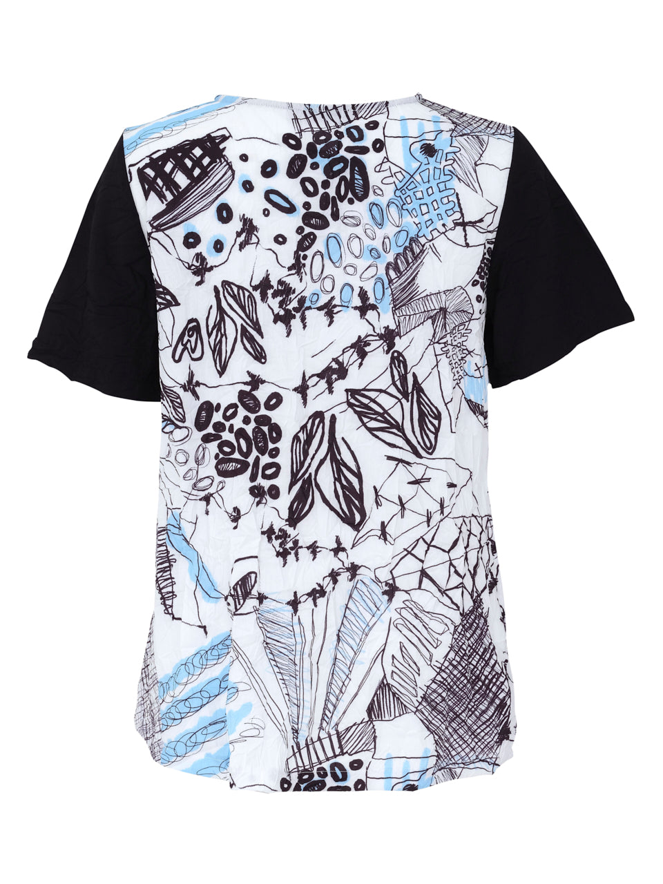 Ever Sassy Spring 2023 women's casual short sleeve printed t-shirt top - product back