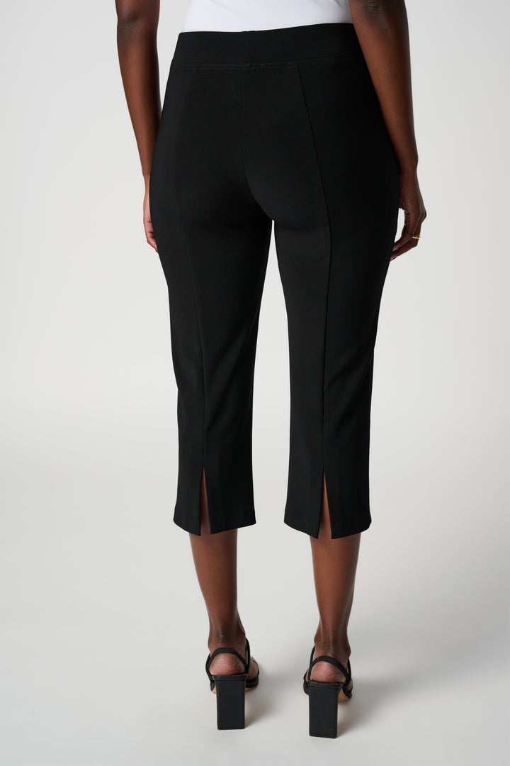 JOSEPH RIBKOFF women's business casual cropped capri dress pants - black back